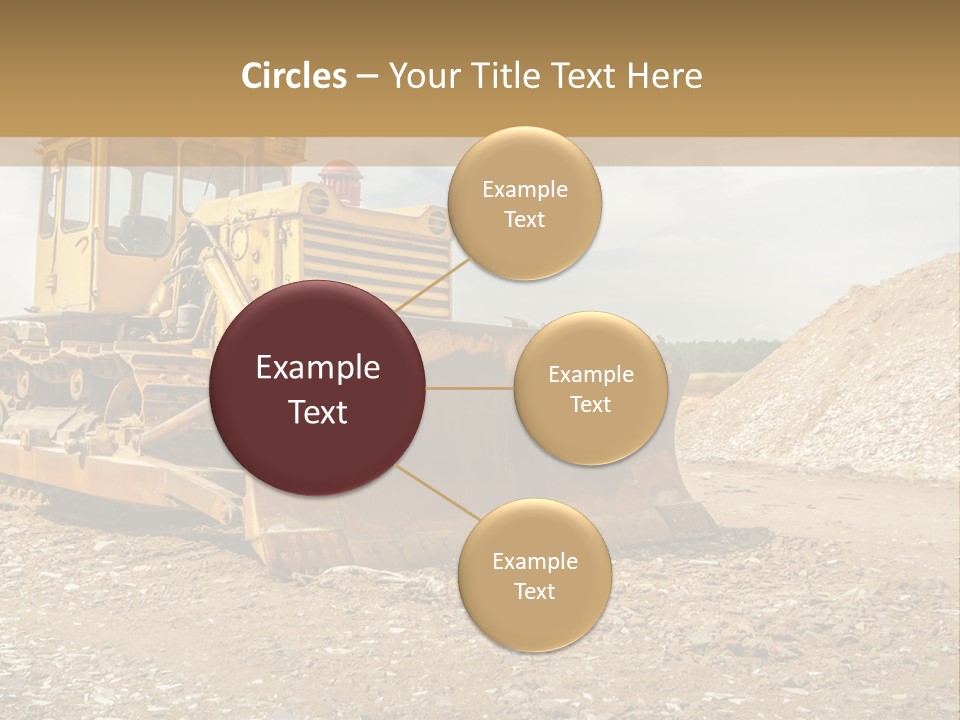 Quarry Power Machinery PowerPoint Template