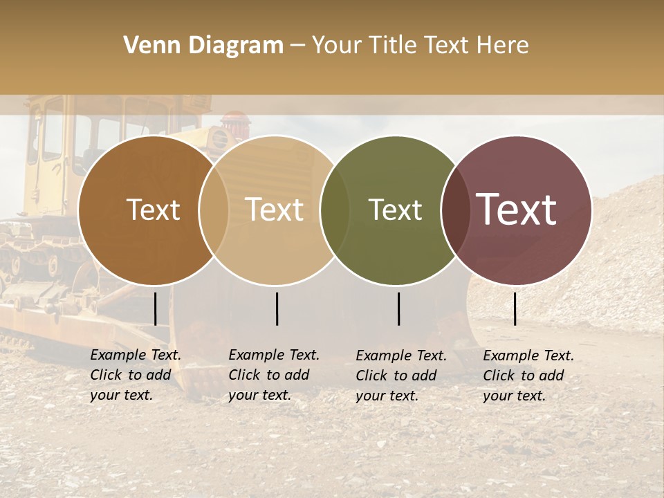 Quarry Power Machinery PowerPoint Template