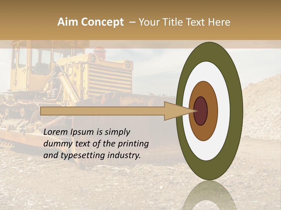 Quarry Power Machinery PowerPoint Template