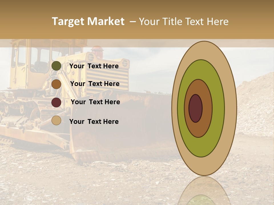 Quarry Power Machinery PowerPoint Template