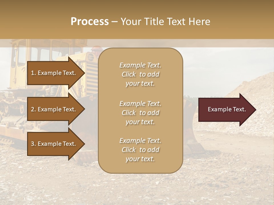 Quarry Power Machinery PowerPoint Template