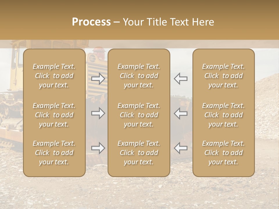Quarry Power Machinery PowerPoint Template
