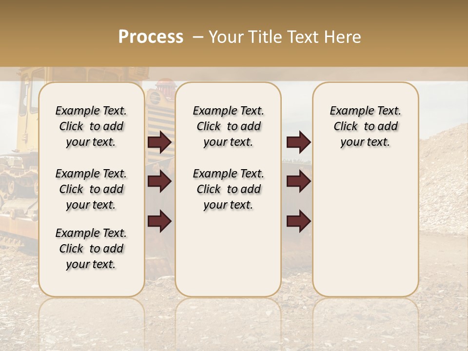 Quarry Power Machinery PowerPoint Template