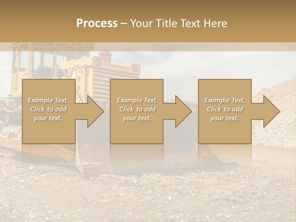 Quarry Power Machinery PowerPoint Template
