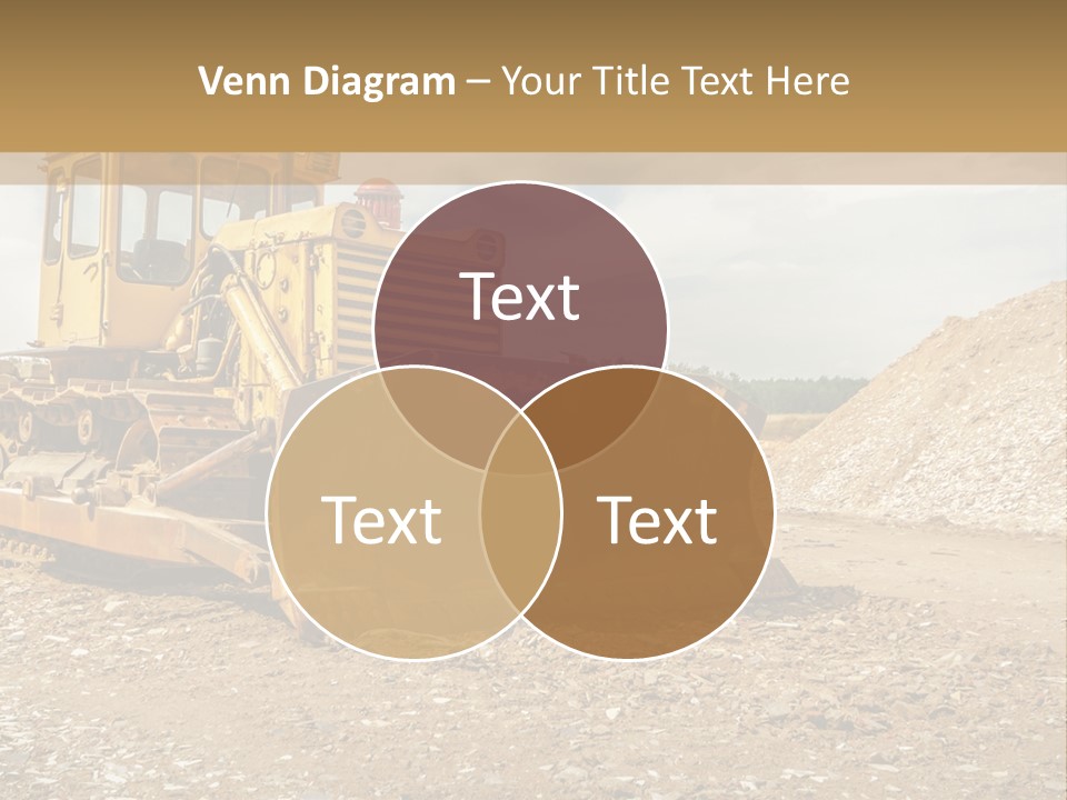 Quarry Power Machinery PowerPoint Template