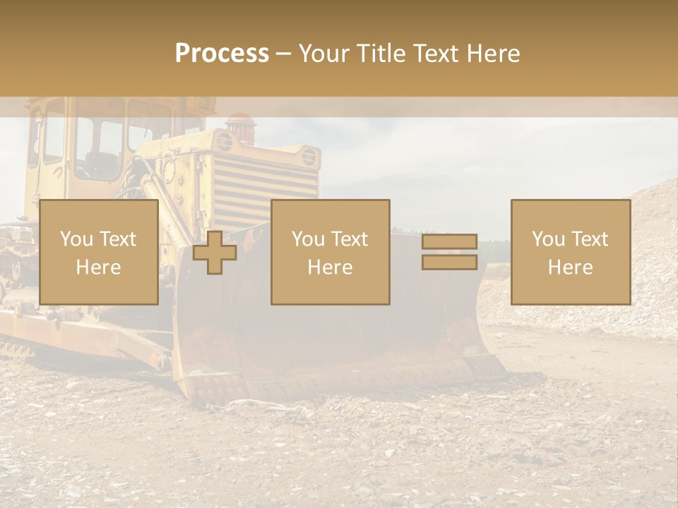 Quarry Power Machinery PowerPoint Template
