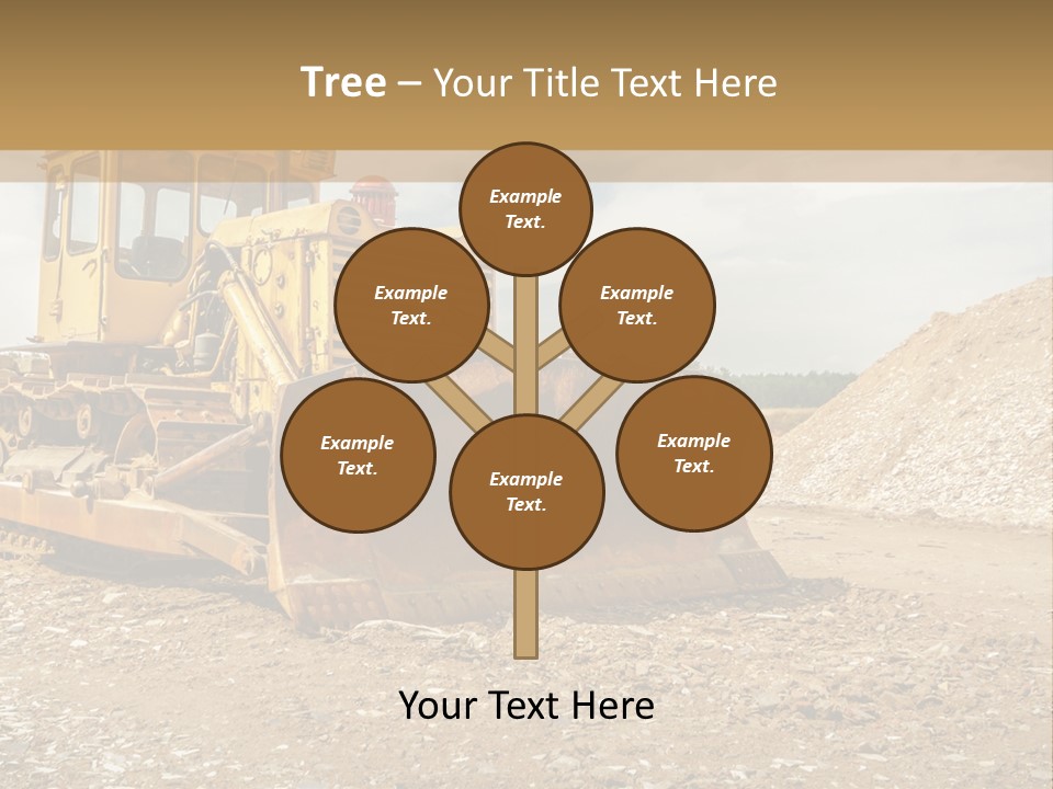 Quarry Power Machinery PowerPoint Template