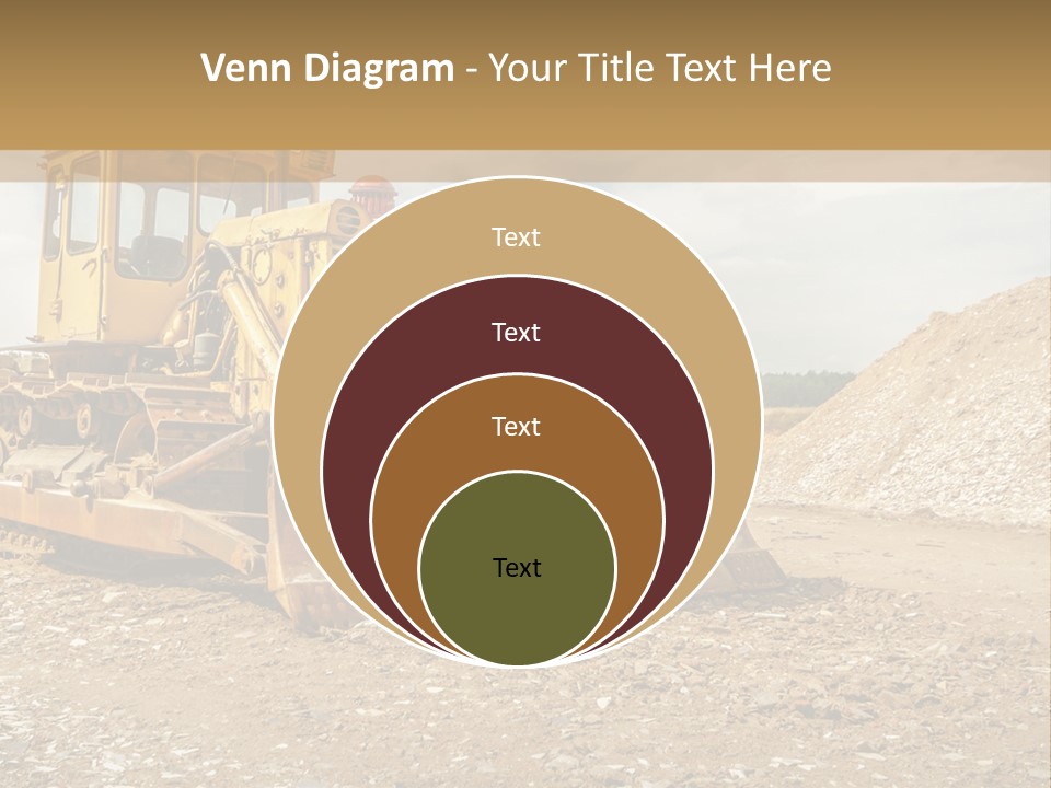 Quarry Power Machinery PowerPoint Template
