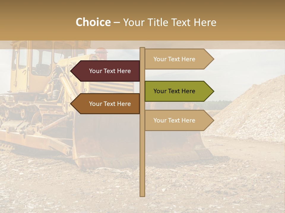 Quarry Power Machinery PowerPoint Template