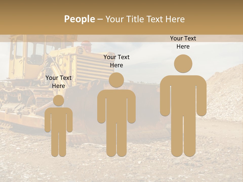 Quarry Power Machinery PowerPoint Template