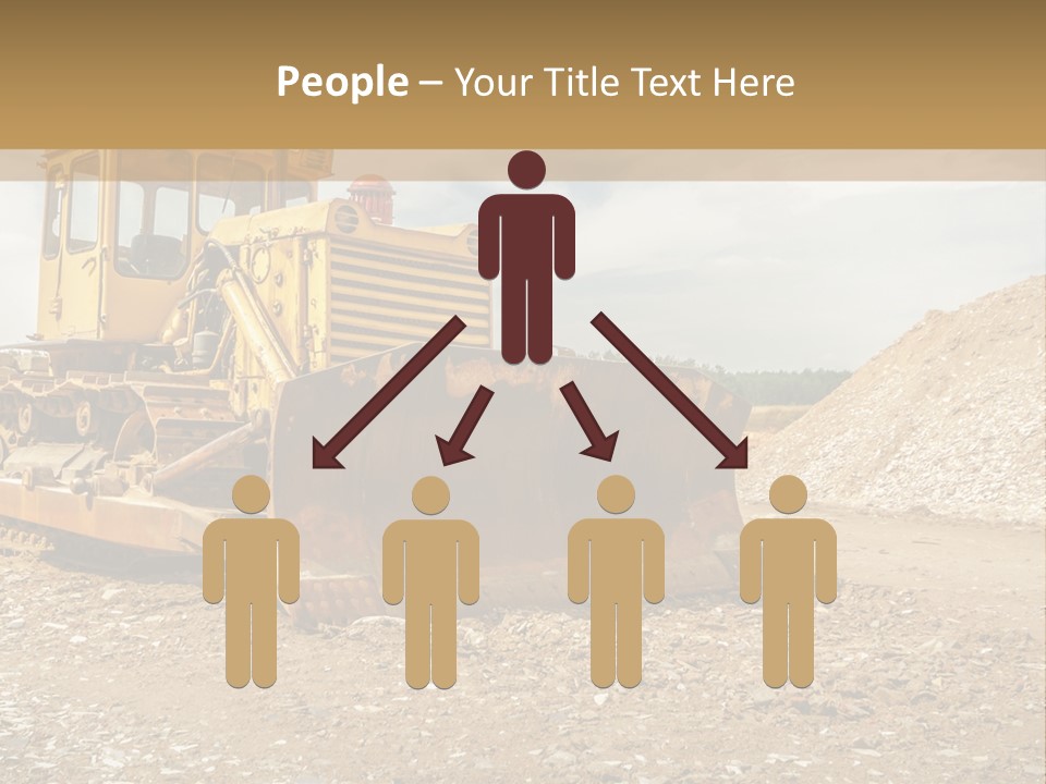 Quarry Power Machinery PowerPoint Template