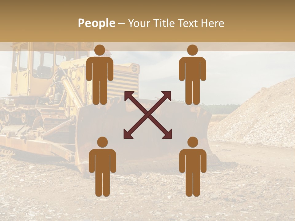 Quarry Power Machinery PowerPoint Template