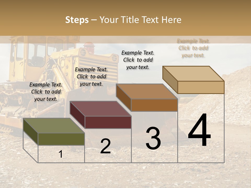 Quarry Power Machinery PowerPoint Template
