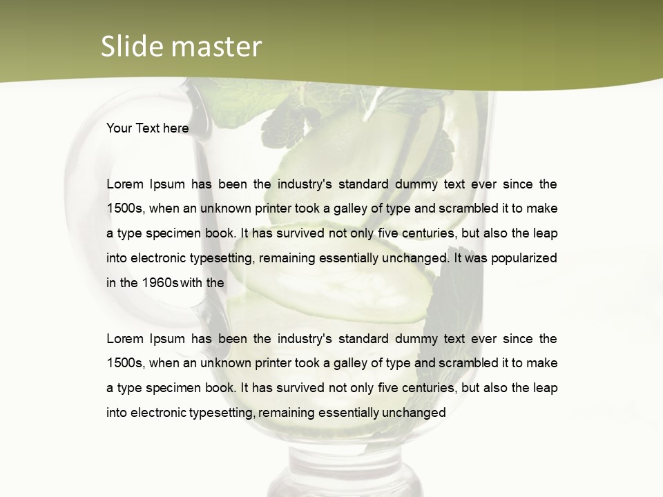 Summer Vegetable Herb PowerPoint Template