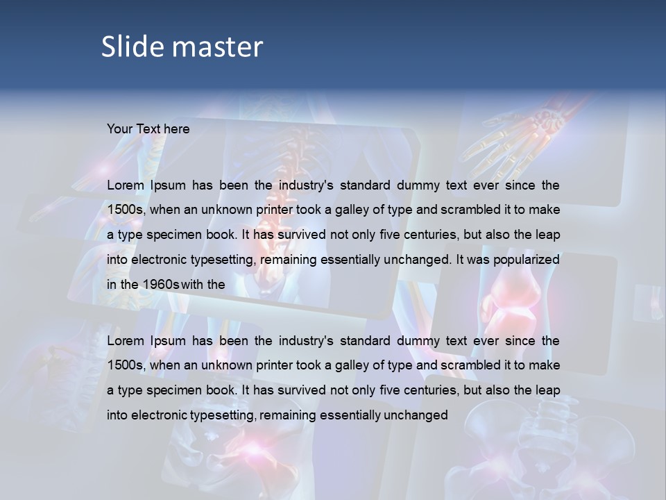 Human Joint Health Care Pain PowerPoint Template