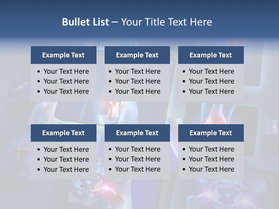 Human Joint Health Care Pain PowerPoint Template