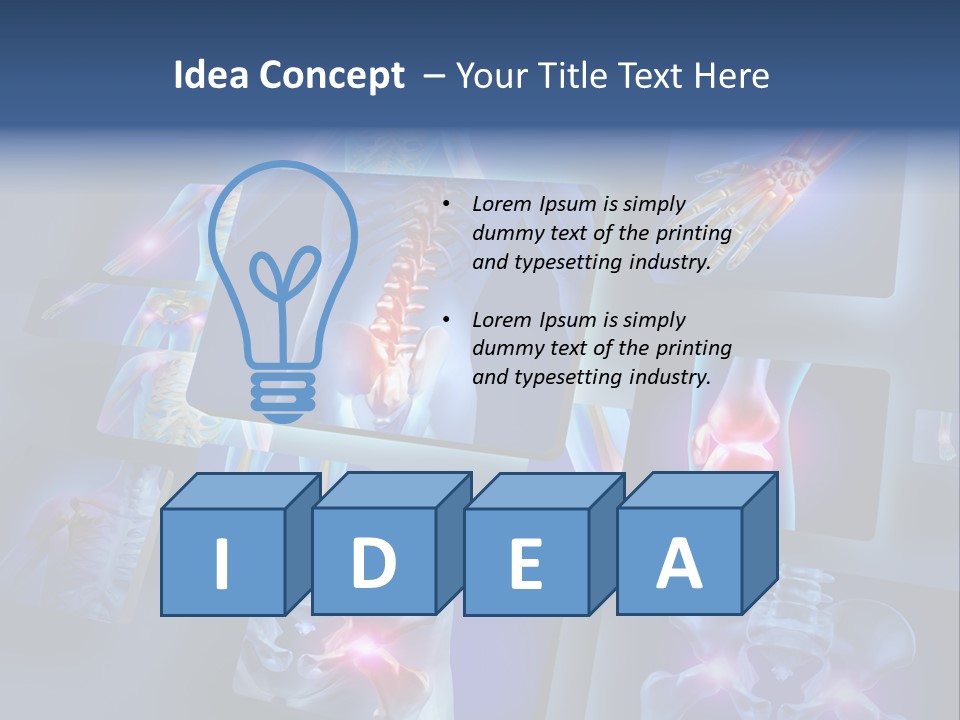 Human Joint Health Care Pain PowerPoint Template