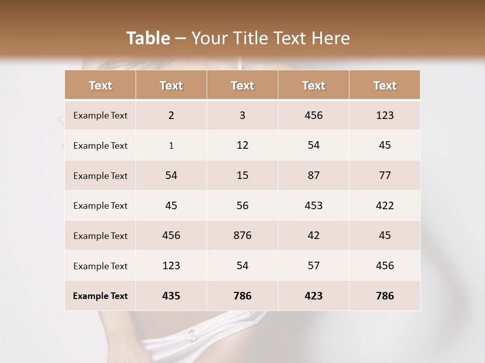 Body Elegance Naked PowerPoint Template