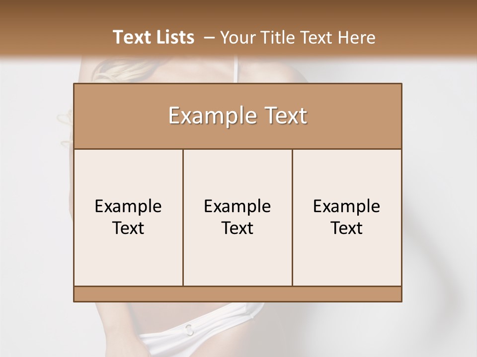 Body Elegance Naked PowerPoint Template