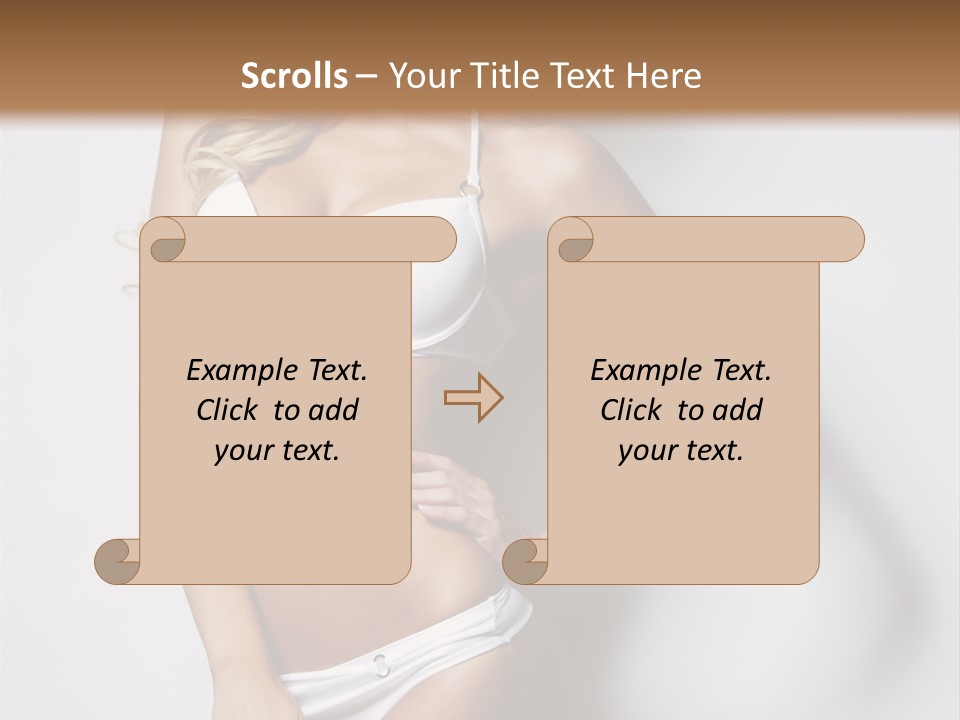 Body Elegance Naked PowerPoint Template