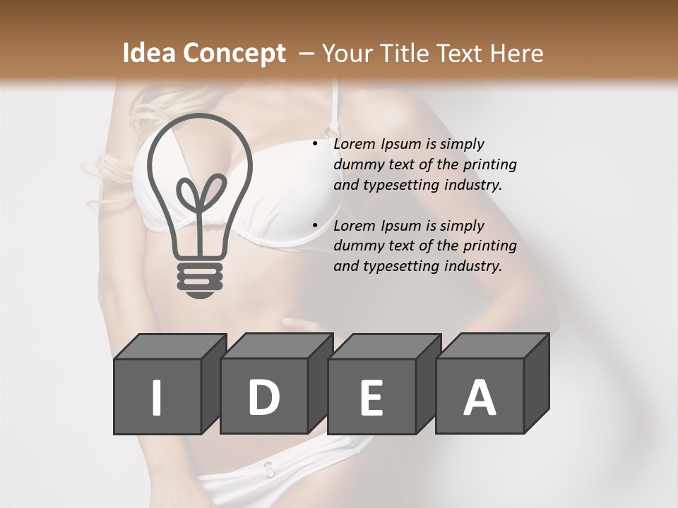 Body Elegance Naked PowerPoint Template