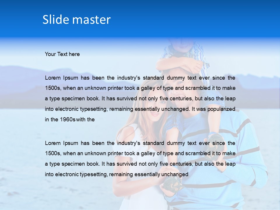 Laugh Handsome Embracing PowerPoint Template