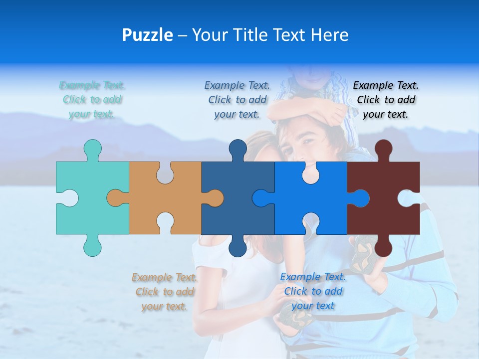Laugh Handsome Embracing PowerPoint Template