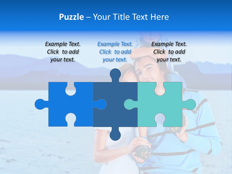Laugh Handsome Embracing PowerPoint Template
