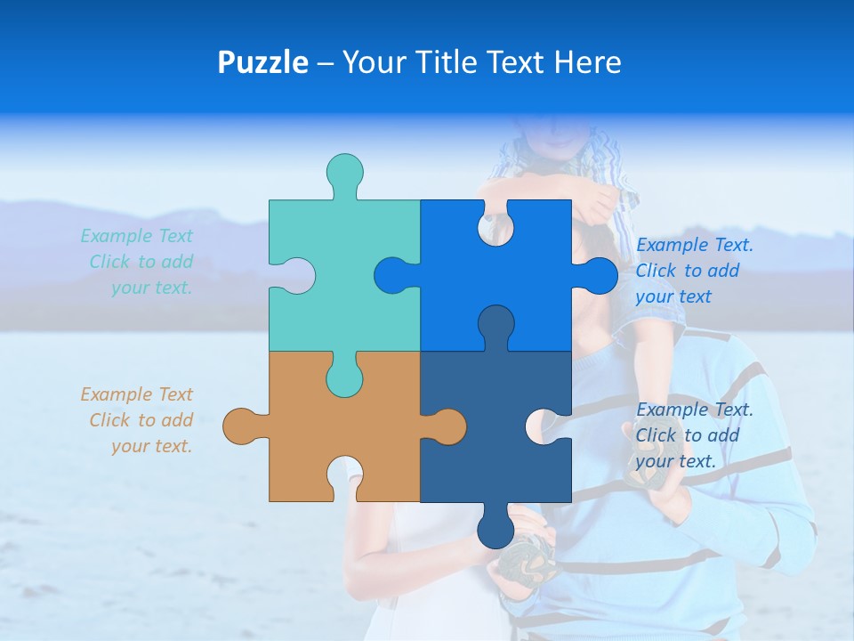 Laugh Handsome Embracing PowerPoint Template