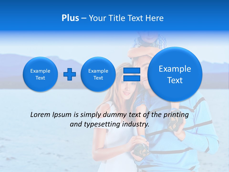 Laugh Handsome Embracing PowerPoint Template