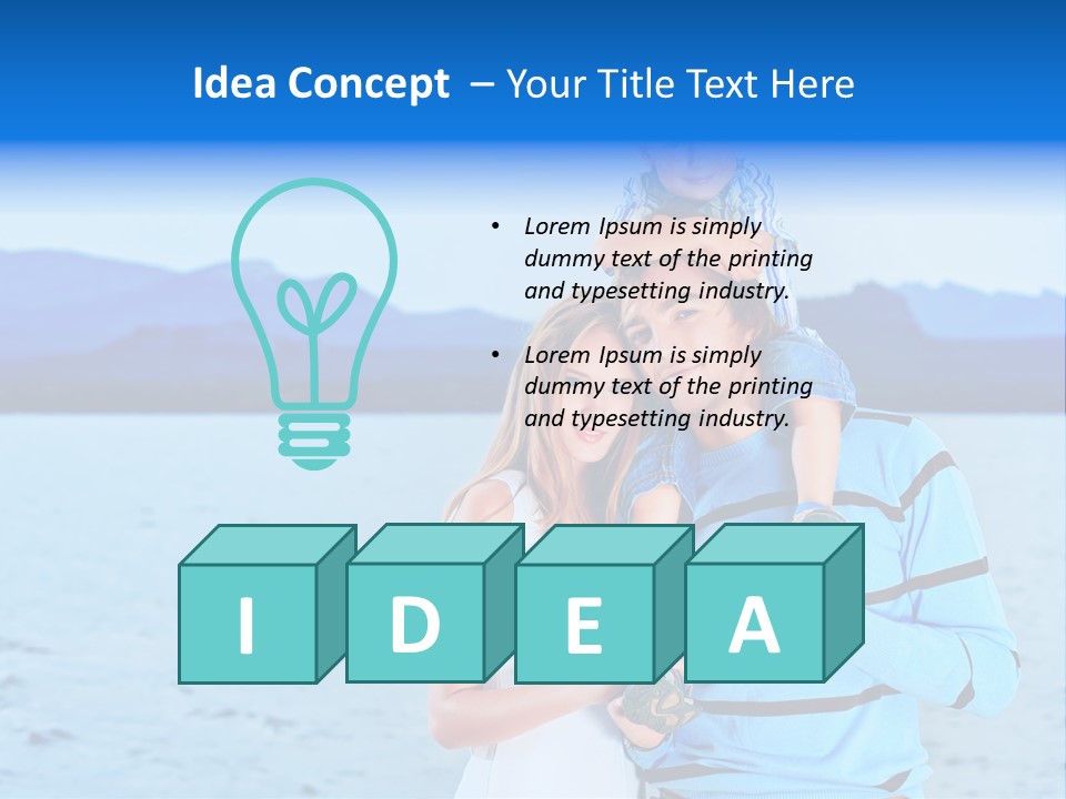 Laugh Handsome Embracing PowerPoint Template