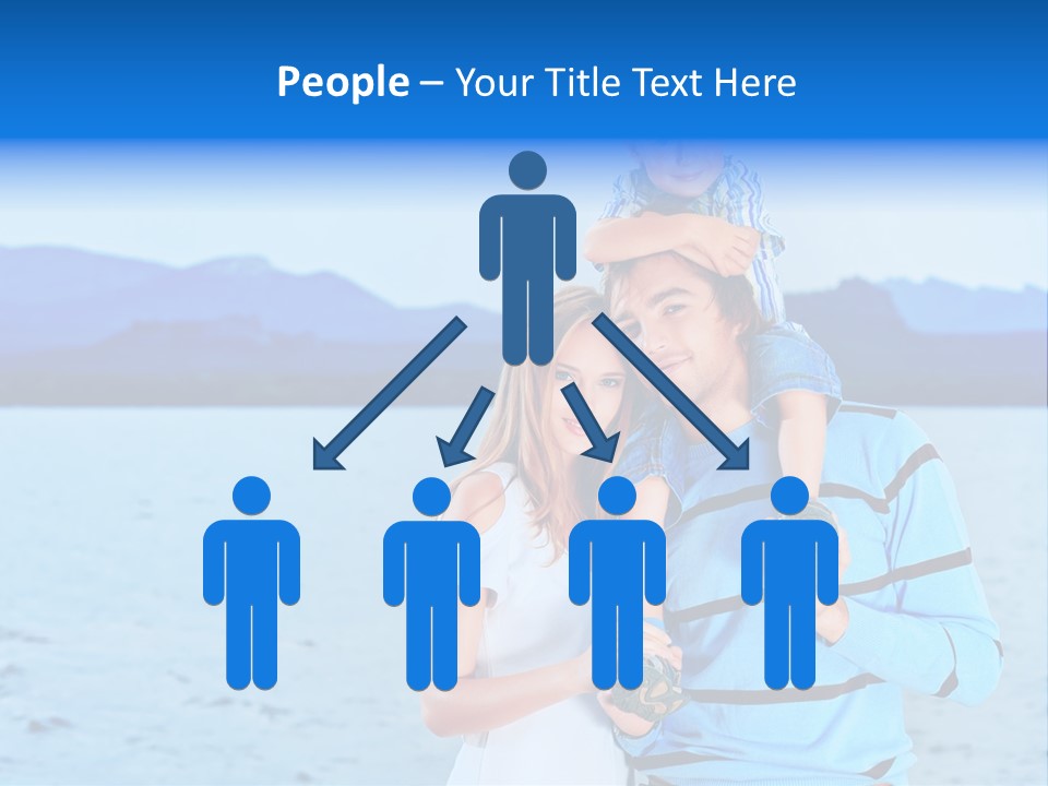 Laugh Handsome Embracing PowerPoint Template