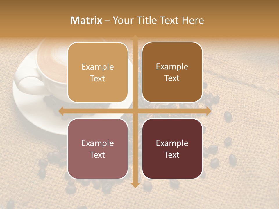 Beverage Burlap Brown PowerPoint Template