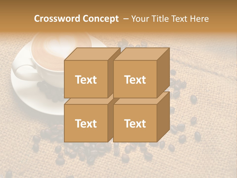 Beverage Burlap Brown PowerPoint Template