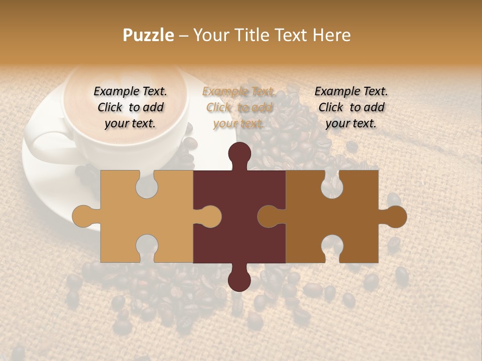 Beverage Burlap Brown PowerPoint Template