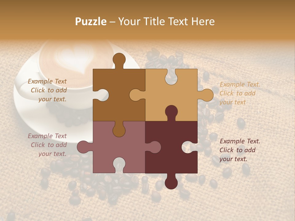 Beverage Burlap Brown PowerPoint Template