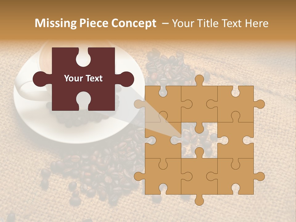 Beverage Burlap Brown PowerPoint Template