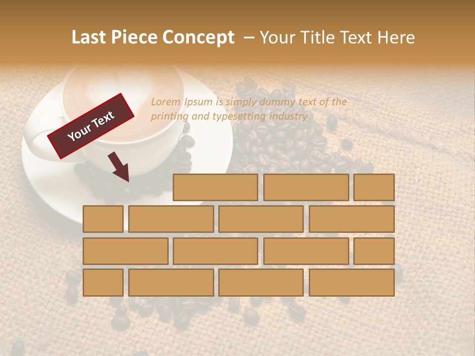 Beverage Burlap Brown PowerPoint Template