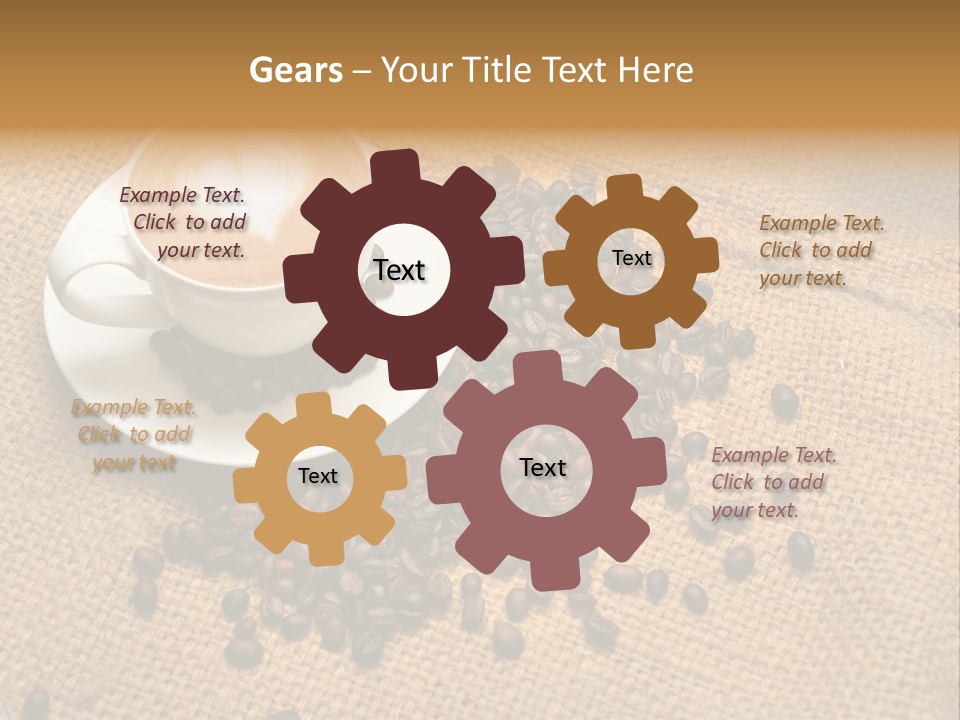 Beverage Burlap Brown PowerPoint Template