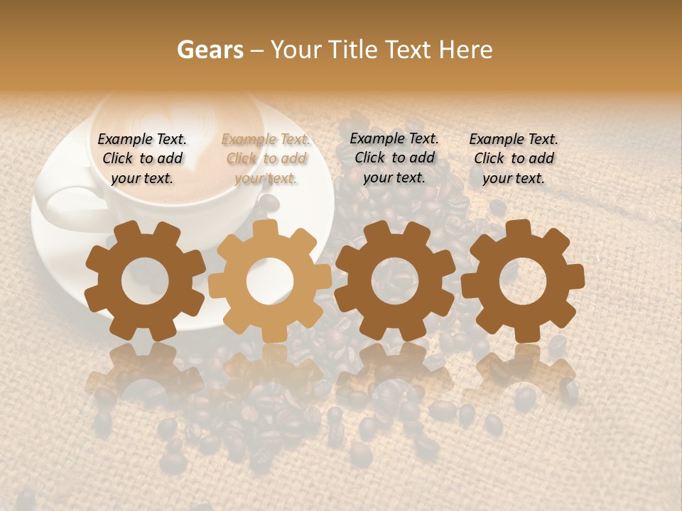 Beverage Burlap Brown PowerPoint Template