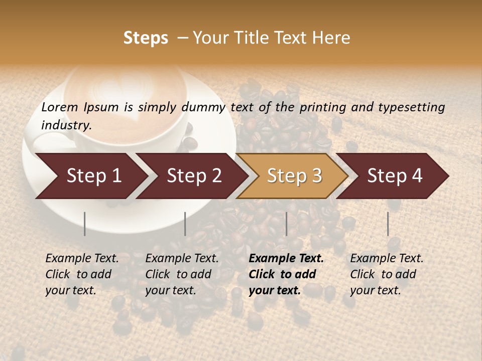 Beverage Burlap Brown PowerPoint Template