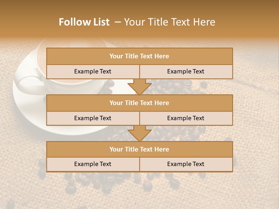 Beverage Burlap Brown PowerPoint Template