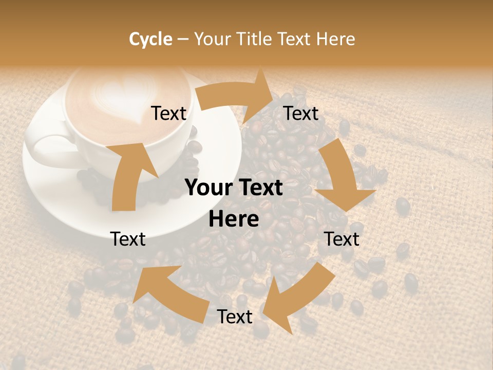 Beverage Burlap Brown PowerPoint Template