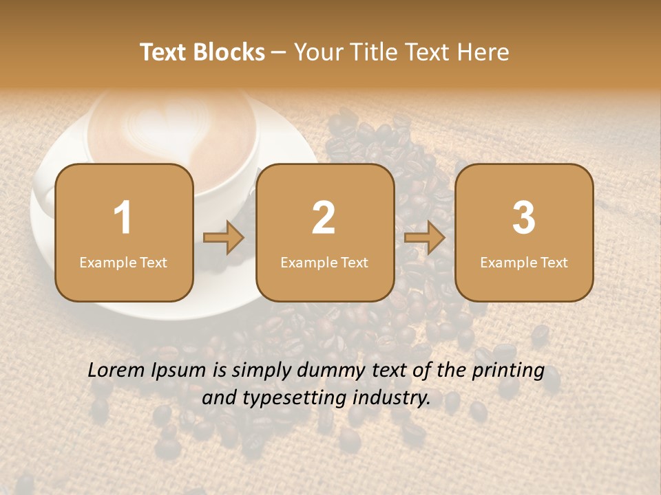 Beverage Burlap Brown PowerPoint Template