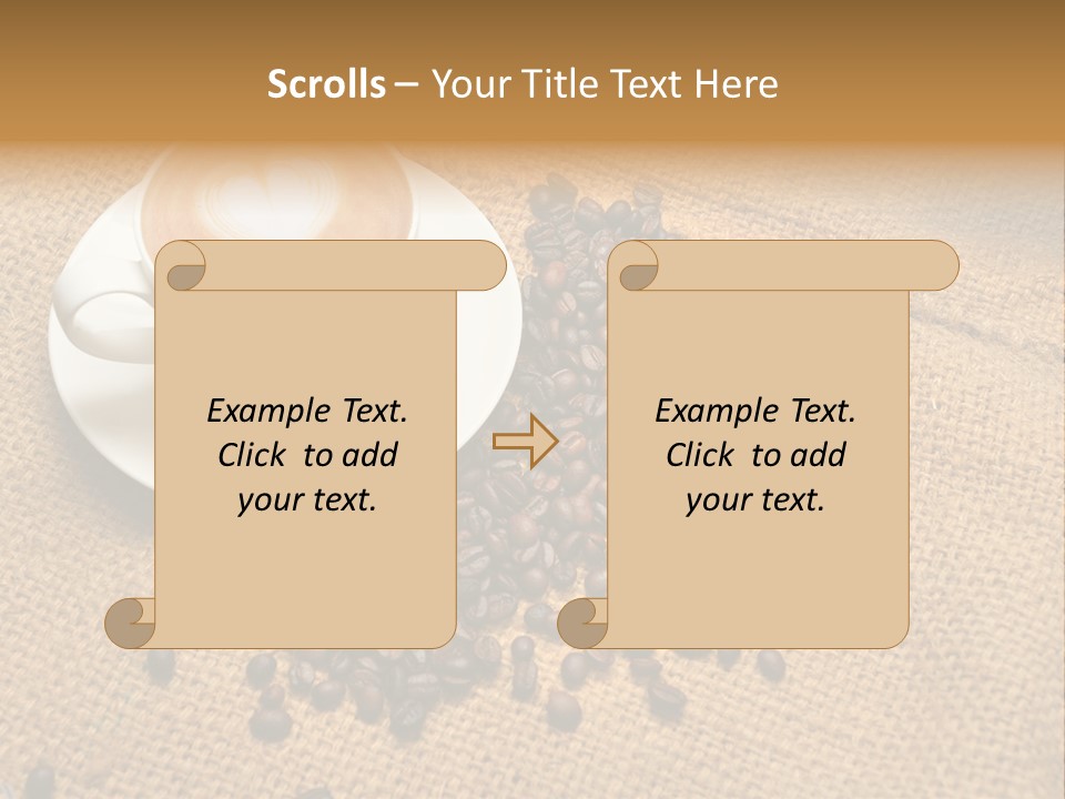 Beverage Burlap Brown PowerPoint Template