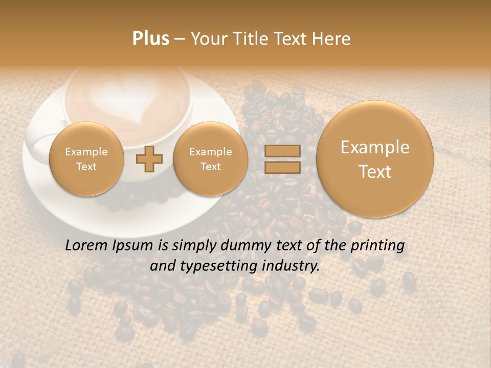 Beverage Burlap Brown PowerPoint Template