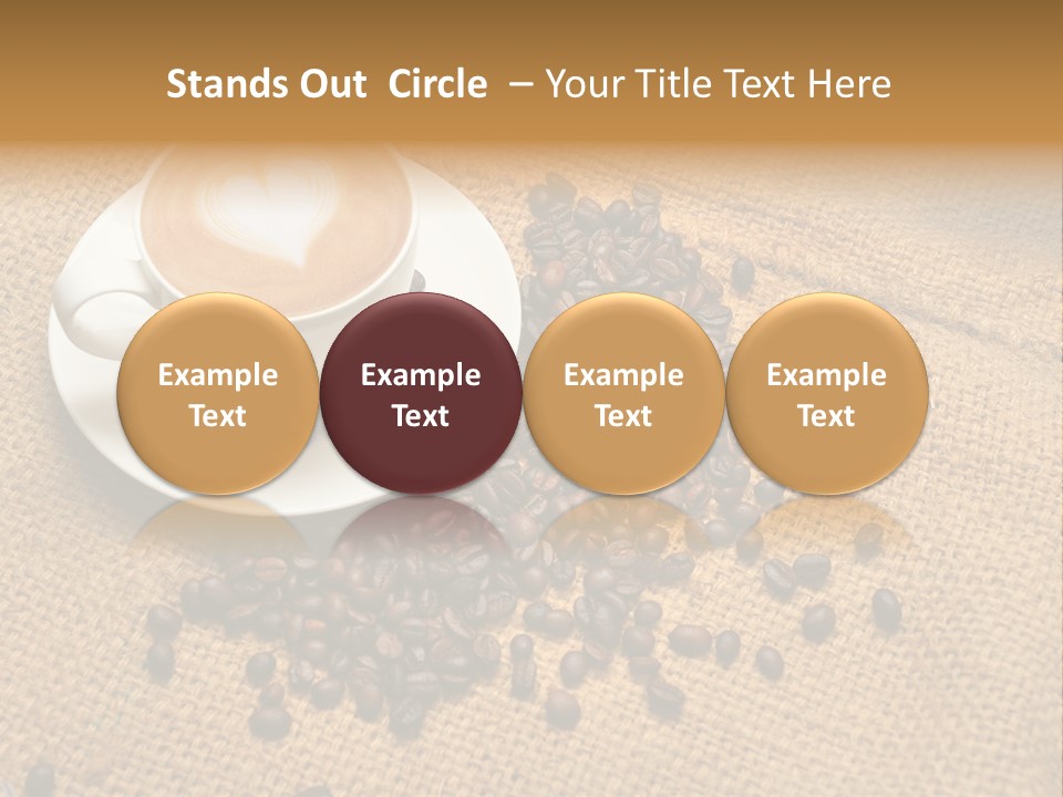 Beverage Burlap Brown PowerPoint Template