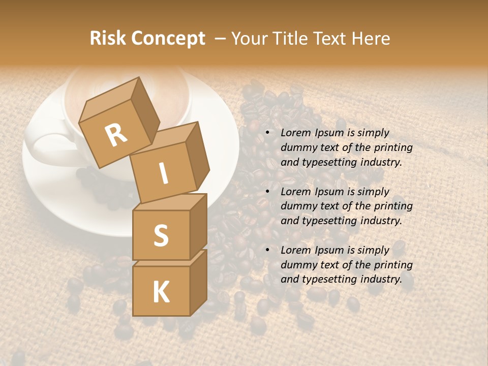 Beverage Burlap Brown PowerPoint Template