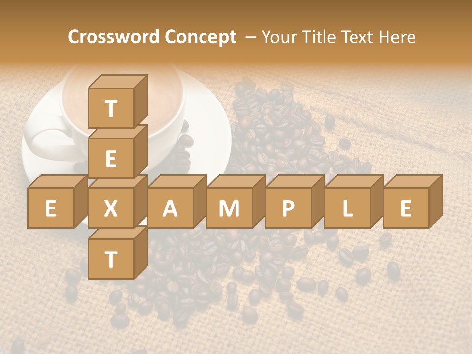 Beverage Burlap Brown PowerPoint Template