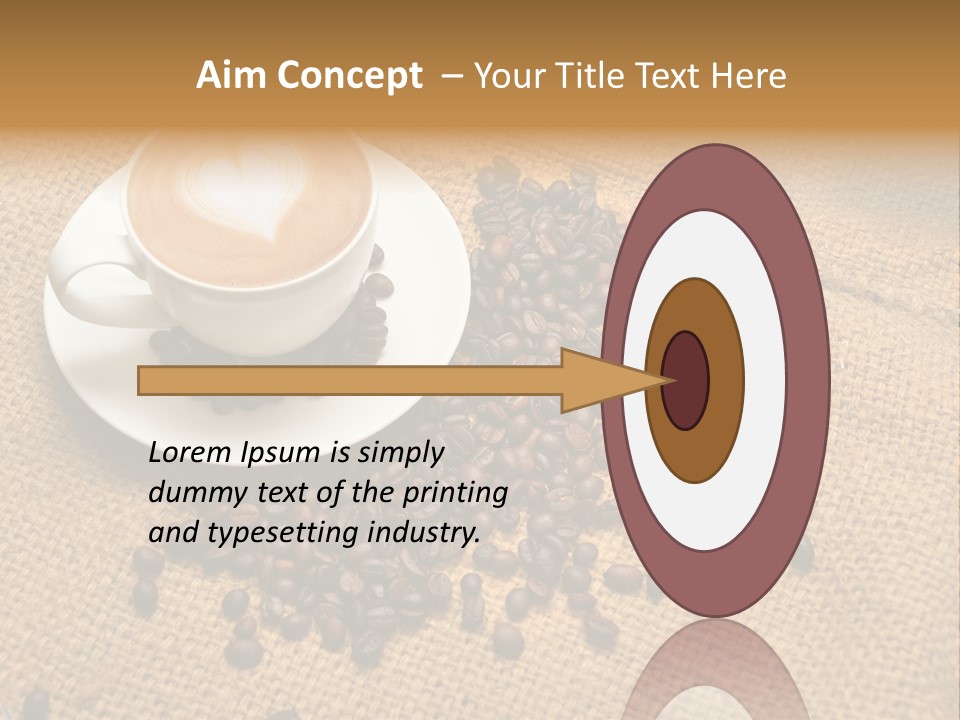 Beverage Burlap Brown PowerPoint Template